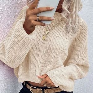 Shein Oversized Beige Sweater Size Small